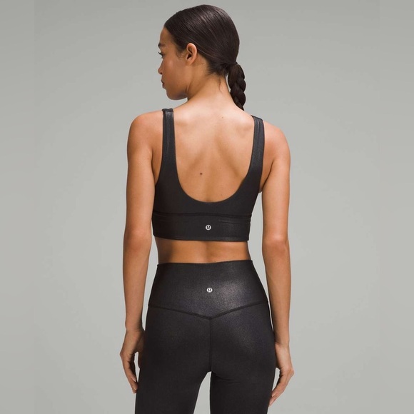 B-Lululemon Align Ribbed V-Neck Bra *Light Support, C/D Cup Shine - Picture 4 of 5